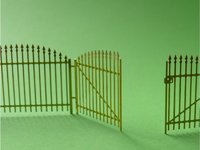 Gartenzaun (Satz) - Gesamtlänge 230mm - Höhe 17mm - ei Gartenzaun (Satz) - Gesamtlänge 230mm - Höhe 17mm - ei